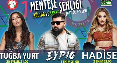 7’İNCİ MENTEŞE KÜLTÜR VE SANAT ŞENLİĞİ BAŞLIYOR
