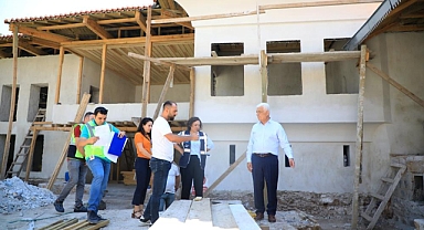 AĞA BAHÇESİ KONAĞI’NDA ÇALIŞMALAR YÜZDE 80 TAMAMLANDI