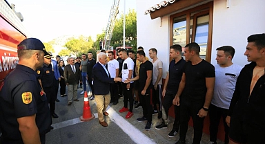 BAŞKAN GÜRÜN’DEN İTFAİYECİ ADAYLARINA ZİYARET