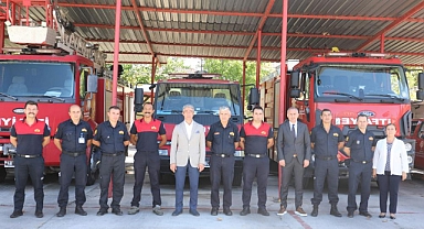 BAŞKAN OKTAY'DAN İTFAİYECİLERE TEŞEKKÜR