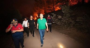 BAŞKAN ZOLAN YANGIN BÖLGESİNDE