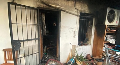 BODRUM'DA YAN YANA 2 DAİRE YANDI