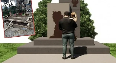 BODRUM’UN KARŞISINA SÖZDE PONTUS SOYKIRIM ANITI DİKTİLER