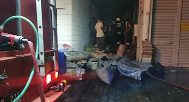 KÖMÜR DEPOSUNDAKİ YANGIN KORKUTTU