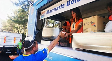 MARMARİS BELEDİYESİ YANGIN BÖLGESİNDE