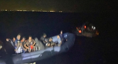 MARMARİS’TE 32 DÜZENSİZ GÖÇMEN KURTARILDI