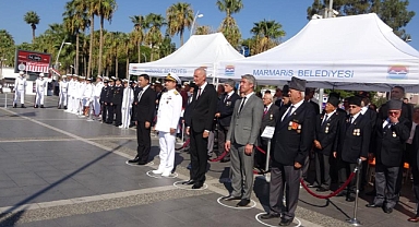 MARMARİS’TE GAZİLER TÖREN İLE ANILDI