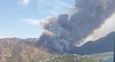 MARMARİS’TE YİNE ALEVLER YÜKSELDİ