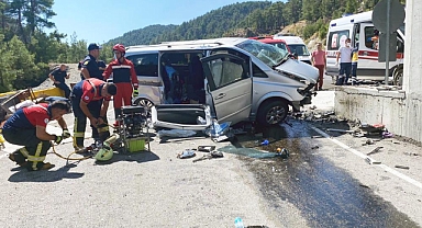 MUĞLA-DENİZLİ KARAYOLUNDA KAZA: 2 ÖLÜ