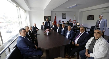 BAŞKAN GÜRÜN’DEN MUHTARLAR FEDERASYONUNA ZİYARET