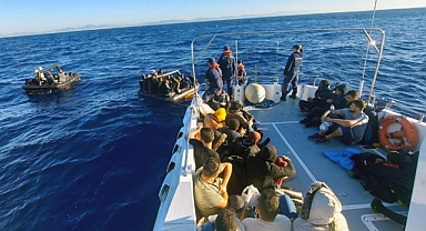 DATÇA’DA 64 DÜZENSİZ GÖÇMEN YAKALANDI