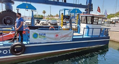 DENİZ SÜPÜRGESİ İLE MUĞLA’DAN 13 TON ÇÖP TOPLANDI