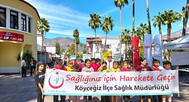 KÖYCEĞİZ’DE SAĞLIKLI YAŞAM İÇİN YÜRÜDÜLER