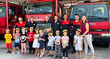 MİNİK ÖĞRENCİLERDEN İTFAİYEYE ZİYARET