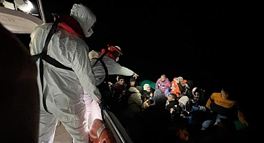 61 DÜZENSİZ GÖÇMEN YAKALANDI, 6'SI KURTARILDI