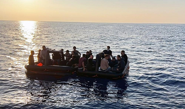 DALAMAN’DA 63 DÜZENSİZ GÖÇMEN KURTARILDI