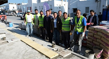 KALDIRIM VE YOL YENİLEME ÇALIŞMALARI SÜRÜYOR