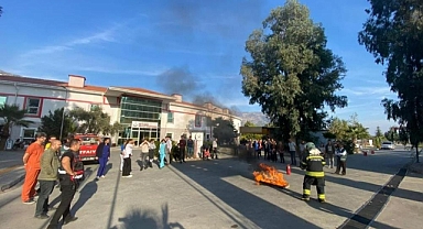 KÖYCEĞİZ DEVLET HASTANESİ YANGIN TATBİKATI GERÇEĞİNİ ARATMADI
