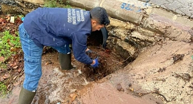 MARMARİS BELEDİYESİ EKİPLERİNİN YAĞMUR MESAİSİ