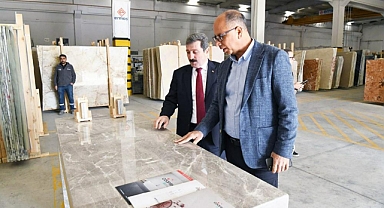 VALİ TAVLI, ERMAŞ MERMER’İ ZİYARET ETTİ