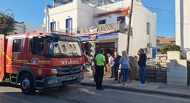 YANGINI SÖNDÜRMEYE ÇALIŞIRKEN YARALANDI