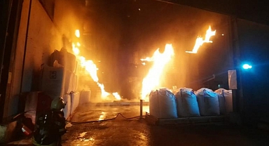 BALIK YEMİ FABRİKASINDAKİ YANGIN KONTROL ALTINA ALINDI