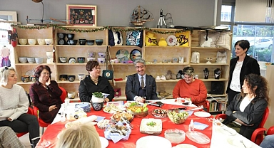 BAŞKAN OKTAY ÜRETEN KADINLARLA BİR ARAYA GELDİ