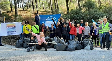 MARMARİS DOĞA GÖNÜLLÜLERİ ÇÖP TOPLAMA ETKİNLİKLERİNE DEVAM EDİYOR