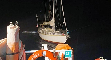 SÜRÜKLENEN TEKNE KIYEM EKİPLERİNCE KURTARILDI