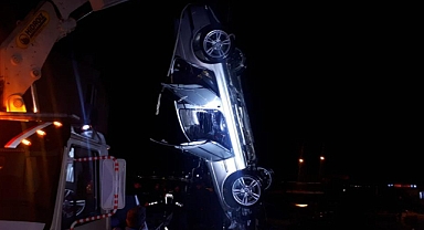 ALKOLLÜ SÜRÜCÜNÜN KULLANDIĞI OTOMOBİL DEREYE UÇTU