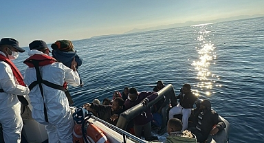 BODRUM'DA 65 DÜZENSİZ GÖÇMEN KURTARILDI