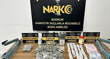 BODRUM'DA UYUŞTURUCU OPERASYONU: 4 KİŞİ GÖZALTINA ALINDI