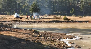 KÖYCEĞİZ GÖKÇEOVA GÖLÜ, BUZ TUTTU