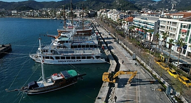 MARMARİS LİMANI YENİLENEN YÜZÜYLE HİZMET VERECEK