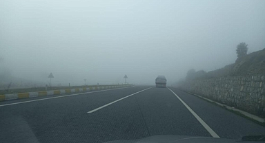 MUĞLA-AYDIN KARAYOLUNDA SİS ETKİLİ OLDU