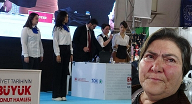 MUĞLA TOKİ KONUTLARI KURASINDA GÖZYAŞLARINI TUTAMADI