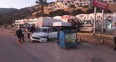 OTOMOBİL ANİDEN YOLA ÇIKAN ATA ÇARPTI: 2 YARALI