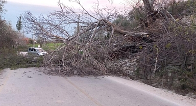 SEYDİKEMER’DE FIRTINA ETKİLİ OLDU