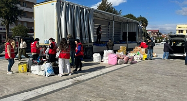 MİLAS ATAPARK’A YARDIM TIRI KONUŞLANDIRILDI