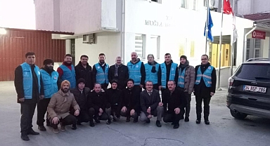 MUĞLA İL MÜFTÜLÜĞÜ'NDEN 12 KİŞİ DEPREM BÖLGESİNE HAREKET ETTİ