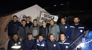 ORTACA BELEDİYE EKİPLERİ DEPREM BÖLGESİNDE
