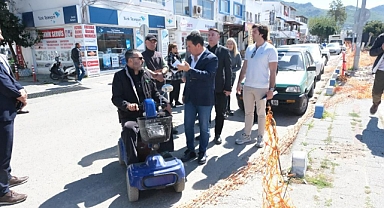 BAŞKAN ARAS YOL ÇALIŞMALARINI İNCELEDİ