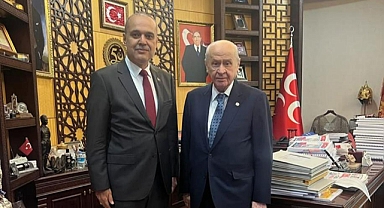 BAŞKAN UZUNDEMİR GENEL BAŞKAN BAHÇELİ’Yİ ZİYARET ETTİ
