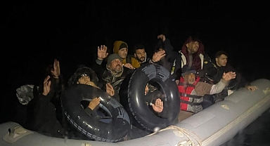 BODRUM'DA 13 DÜZENSİZ GÖÇMEN KURTARILDI