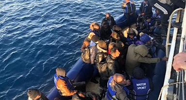 BODRUM'DA 31 DÜZENSİZ GÖÇMEN KURTARILDI