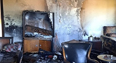 KLİMA EVİ KÜLE ÇEVİRDİ