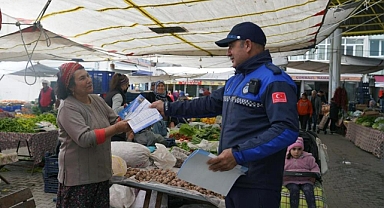 ORTACA ZABITASI HEM DENETİM YAPTI HEM İMSAKİYE DAĞITTI