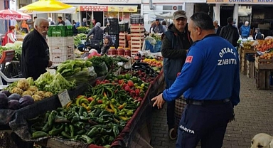ORTACA ZABITASINDAN PAZARDA ‘ETİKET’ DENETİMİ