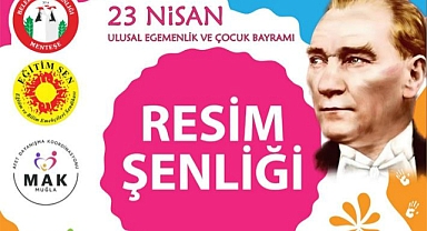 MENTEŞE’DE 23 NİSAN RESİM ŞENLİĞİ