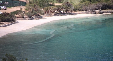 SAHİLE KUM DÖKTÜLER, DENİZE BETON BLOK YERLEŞTİRDİLER